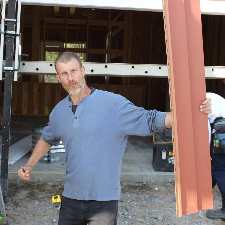 Vermac Construction crew member on a Saratoga County job site